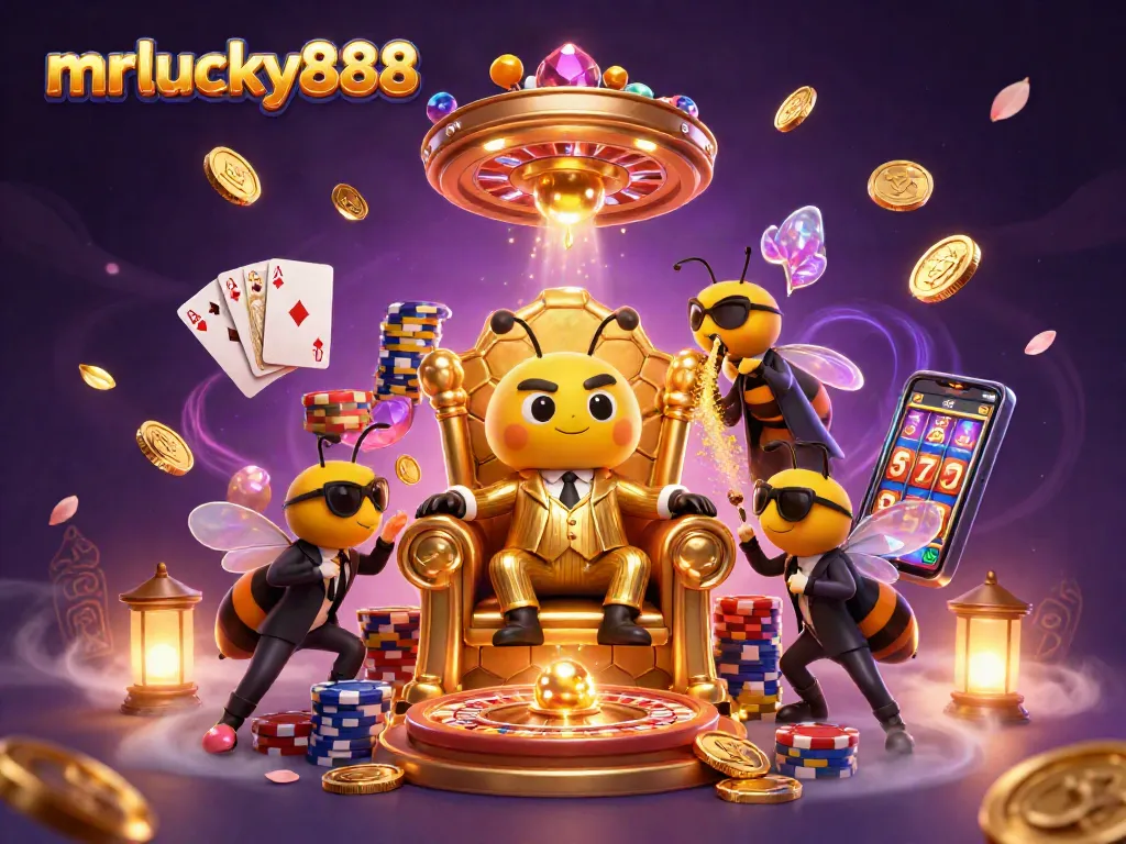 Experience the thrill of mrlucky888 in this vibrant casino scene with dynamic character interactions.