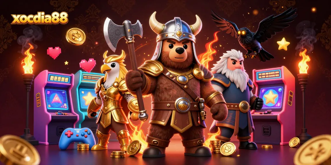 xocdia88 transports players into an exciting world of 3D cartoon adventure with vibrant gambling elements